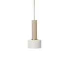 Ferm Living Collect High Socket Pendant Disc Cashmere White