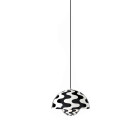 &Tradition Flowerpot VP7 Pendant in Patterned Black & White