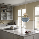 Louis Poulsen PH Snowball Dusty Blue in Kitchen