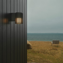 Single Black Nordlux Aludra Outdoor Wall Light