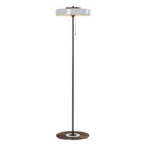 Bert Frank Revolve Stem Floor Lamp Dark Bronze White