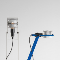 Artemide Sintesi Table Lamp Blue and White