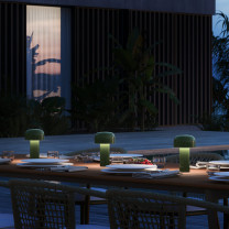Green Flos Bellhop Unplugged LED Portable Lamps