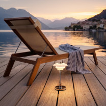 Louis Poulsen PH 1/1 Portable LED Lamp Lifestyle Sun Lounger