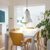 Anglepoise Original 1227 Giant Pendant Light White Above Table