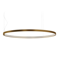 Panzeri Zero Round Horizontal LED Pendant 100 Bronze