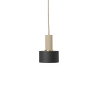Ferm Living Collect Low Socket Pendant Disc Cashmere Black