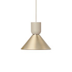 Ferm Living Collect Brass Pendant Cone Bell Cashmere