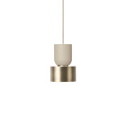 Ferm Living Collect Brass Pendant Disc Bell Cashmere