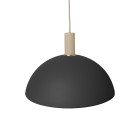 Ferm Living Collect Low Socket Pendant Dome Cashmere Black