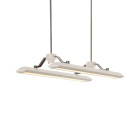 Bert Frank Rinato LED Linear Pendant Satin Nickel White