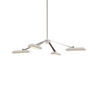 Bert Frank Rinato LED Chandelier 4 Satin Nickel White
