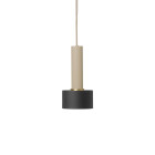Ferm Living Collect High Socket Pendant Disc Cashmere Black