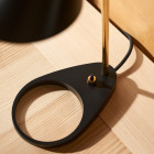 Louis Poulsen AJ Table Mini Lamp Black/ Brass Details