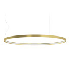 Panzeri Zero Round Horizontal LED Pendant 100 Brass
