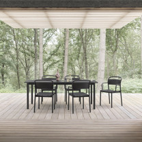 Black Muuto Linear Steel Table