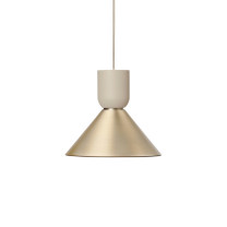 Ferm Living Collect Brass Pendant Cone Bell Cashmere