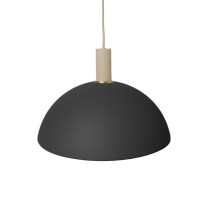 Ferm Living Collect Low Socket Pendant Dome Cashmere Black