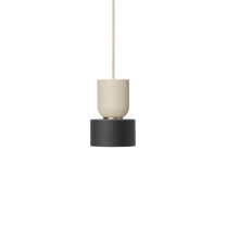 Ferm Living Collect Bell Socket Pendant Disc Cashmere Black