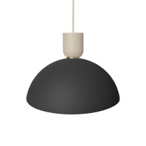 Ferm Living Collect Bell Socket Pendant Disc Cashmere Black