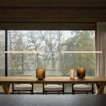 Vibia Asia LED Suspension Light Lifestyle Table