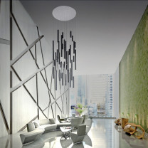 Lodes A-Tube Pendant Black Clusters