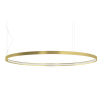 Panzeri Zero Round Horizontal LED Pendant 100 Brass