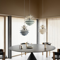 Louis Poulsen PH Snowball Dusty Blue, Dusty Green, & White