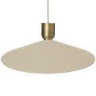 Ferm Living Collect Bell Socket Pendant Angle Brass Cashmere