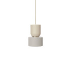 Ferm Living Collect Bell Socket Pendant Disc Cashmere Grey