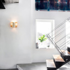 Northern Butterfly Wall Light Brass by Staircase