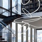 Panzeri Brooklyn Round Suspension LED Lifestyle Library