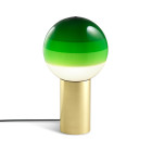 Marset Dipping Light LED Table Lamp M Green Brass