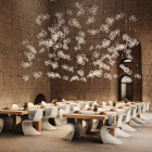 Lodes Random LED Pendant in Dining Hall