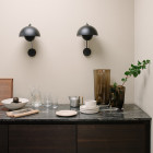 Matt Black &Tradition Flowerpot VP8 Wall Light