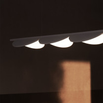 White Flos Almendra Linear LED Pendant