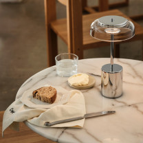 Chrome Nuura Blossi LED Portable Lamp