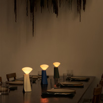 Tala Mantle Portable Lamps on Dinner Table