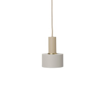 Ferm Living Collect Low Socket Pendant Disc Cashmere Grey