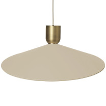 Ferm Living Collect Bell Socket Pendant Angle Brass Cashmere