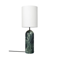 Gubi Gravity XL Floor Lamp High Emerald Marble White