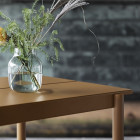Burnt Orange Muuto Linear Steel Table