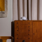 AGO Alley Table Tilt Table Lamp - Mud Grey Situ 