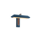 Bert Frank Rinato LED Single Wall Light Satin Nickel Blue