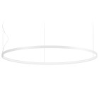 Panzeri Zero Round Horizontal LED Pendant 125 White