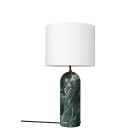 Gubi Gravity XL Floor Lamp Low Emerald Marble White