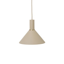 Ferm Living Collect Low Socket Pendant Cone Cashmere Cashmere