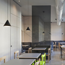 Black Flos String Light Cone LED Pendants