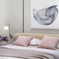 Bestlite BL6 Wall Light Bone China Shade/Brass Base