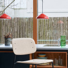 HAY Pao Steel Pendant Red in Kitchen
